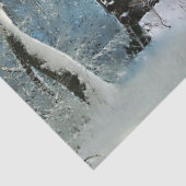 Rustic Log Cabin Winter Magic Tissuepapier (Detail)