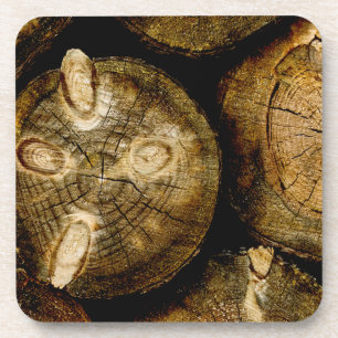 Rustic Log Roll Bier Onderzetter