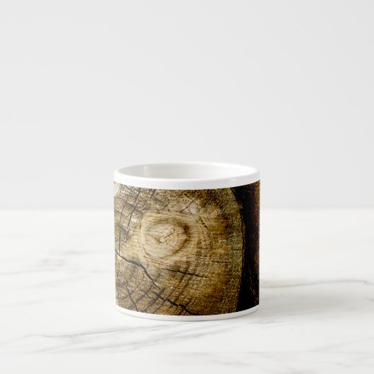 Rustic Log Roll Espresso Kop (Voorkant)