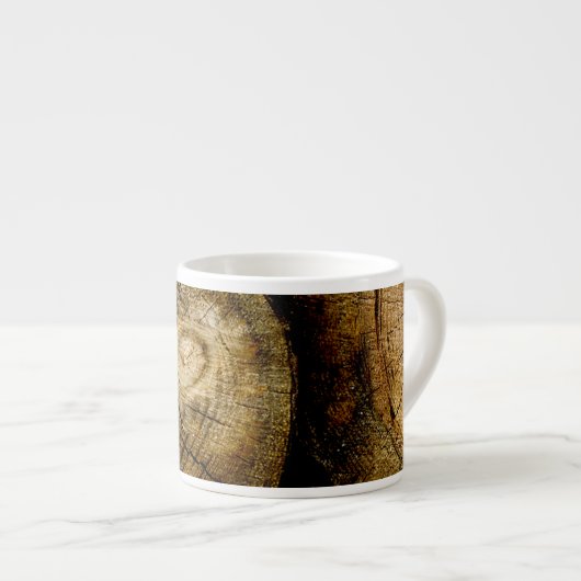 Rustic Log Roll Espresso Kop (Voorkant rechts)