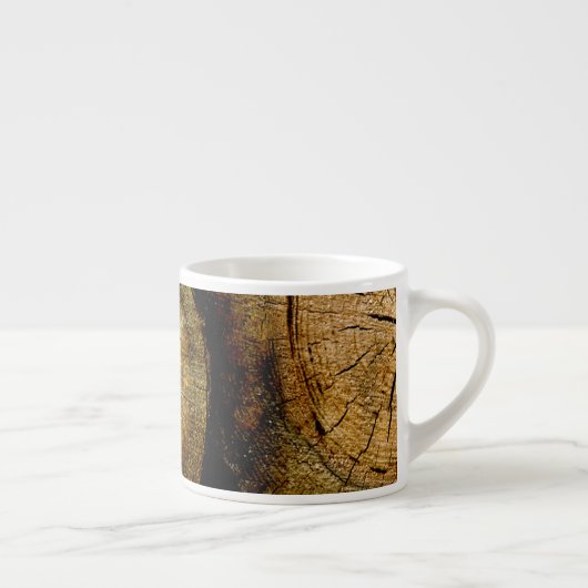 Rustic Log Roll Espresso Kop (Rechts)