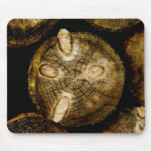 Rustic Log Roll Muismat (Voorkant)