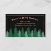 Rustic Logging Tree Company Service Visitekaartje (Voorkant)