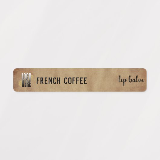 Rustic Logo Lip Balm Cosmetic Product Labels (Design 1)