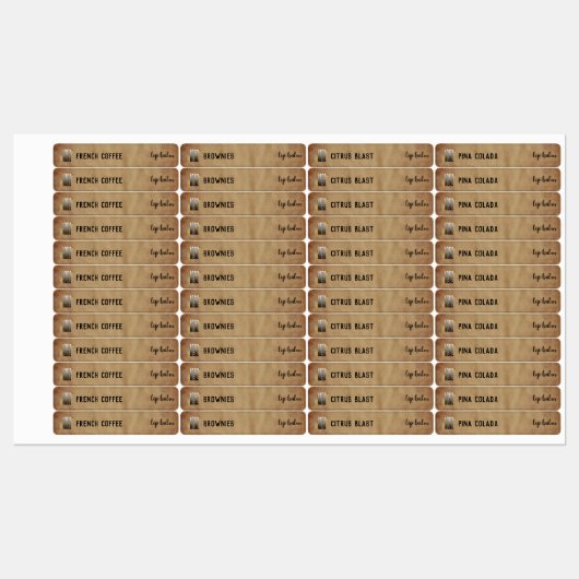 Rustic Logo Lip Balm Cosmetic Product Labels (Vel)