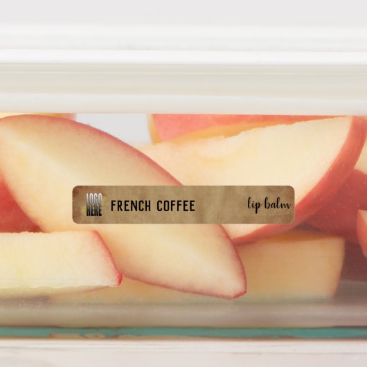 Rustic Logo Lip Balm Cosmetic Product Labels (Aangebracht)