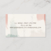 Rustic, Lotus, de Borstel van de Waterverf van de  Visitekaartje (Achterkant)