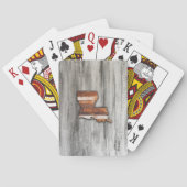 Rustic Louisiana Shape Pokerkaarten (Achterkant)