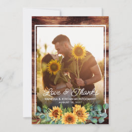 Rustic Love and Bedankt Sunflower Wedding Photo