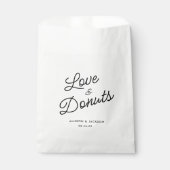 Rustic Love and Donuts Wedding Donuts Favor Bags Bedankzakje (Voorkant)