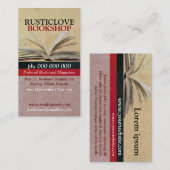 Rustic Love BookShop Literature Visitekaartje (Voorkant / Achterkant)