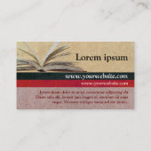 Rustic Love BookShop Literature Visitekaartje (Achterkant)