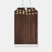 Rustic Love Bug Baby shower Cadeaulabel (Achterkant)