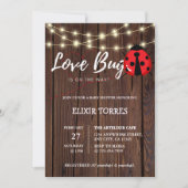 Rustic Love Bug Baby shower Kaart (Voorkant)
