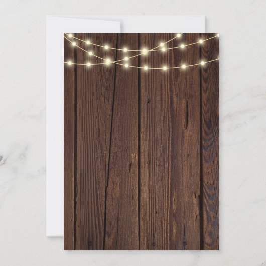 Rustic Love Bug Baby shower Kaart (Achterkant)