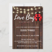 Rustic Love Bug Baby shower Kaart (Voorkant)