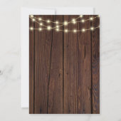 Rustic Love Bug Baby shower Kaart (Achterkant)