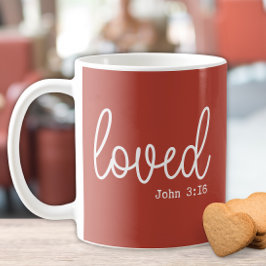 Rustic Love Faith Quote minimalistisch Koffiemok
