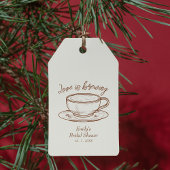 Rustic Love is het brouwen van koffie Vrijgezellen Cadeaulabel