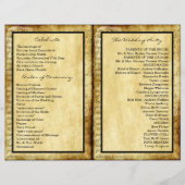 Rustic Love is Patient Wedding Ceremony Programs (Achterkant)