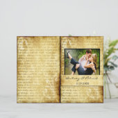 Rustic Love is Patient Wedding Ceremony Programs (Staand voorkant)