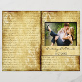 Rustic Love is Patient Wedding Ceremony Programs (Voorkant)
