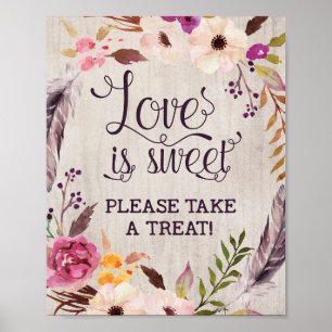 Rustic Love is Sweet Wedding Vrijgezellenfeest Dec Poster