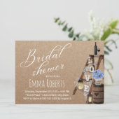 Rustic Love Ladder Lantern Vrijgezellenfeest Kaart (Staand voorkant)