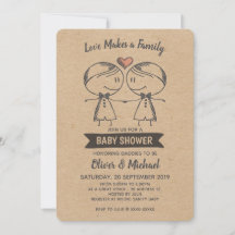 Rustic Love maakt een Baby shower van een familieg