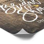 Rustic Love Rope Burlap Vrijgezellenfeest Welkom Poster (Hoek)