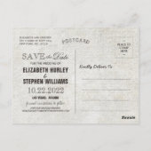 Rustic Love Rope Burlap Wedding Bedankt Briefkaart (Achterkant)