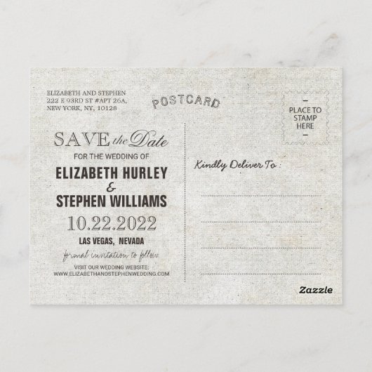 Rustic Love Rope Burlap Wedding Bedankt Briefkaart (Achterkant)