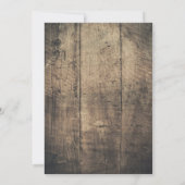 Rustic Love Rope Burlap Wedding Save the Date (Achterkant)