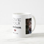 Rustic Love You Grandma Custom Photo Mok (Voorkant rechts)