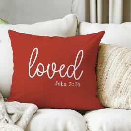 Rustic Loved Quote Sierkussen