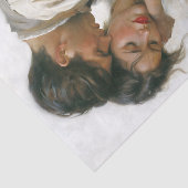 Rustic Lovers Tender Embrace Decoupage Tissuepapier (Detail)