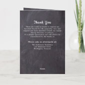 Rustic Loving Memory 5 Foto's Memorial Funeral Programma (Achterkant)