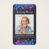 Rustic Loving Memory Funeral Memorial Prayer Kaart (Voorkant)