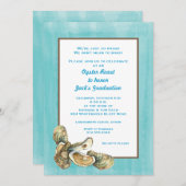 Rustic Lowcountry Oyster Roast Invitation Kaart (Voorkant / Achterkant)