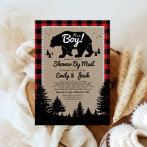 Rustic Lumberjack Baby shower per post