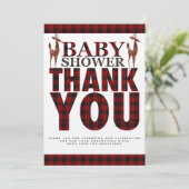 Rustic Lumberjack Buffalo speldenband - Foto toevo Kaart (Staand voorkant)