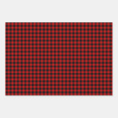 Rustic Lumberjack Plaid Red Green Black White Inpakpapier Vel (Voorkant 2)
