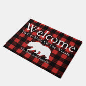 Rustic Lumberjack Play & Beer familienaam Deurmat (Schuin)