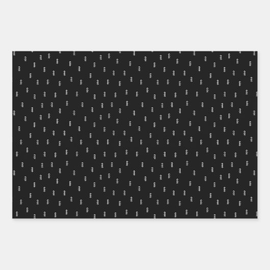 Rustic Lumberjack Play | Kerstbomen en kerstbomen Inpakpapier Vel (Voorkant 2)