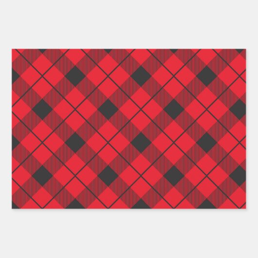 Rustic Lumberjack Play | Kerstbomen en kerstbomen Inpakpapier Vel (Voorkant)