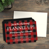 Rustic Lumberjack Pset Celebration Event Occasion Kaart