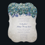 Rustic Luxe Mason Jar Navy Turquoise Peacock Kaart<br><div class="desc">Rustic Romantic Mason Jar Blauwgroen Aqua Turquoise Peacock Wedding Invitations. Ideaal voor de Fairy Tale,  Enchanted Forest,  Peacock and Roaring 20s Theme Wedding en nog veel meer!</div>