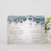 Rustic Luxe Mason Jar Peacock Programma (Staand voorkant)