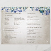 Rustic Luxe Mason Jar Peacock Programma (Achterkant)