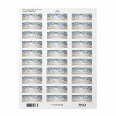 Rustic Luxe  Peacock Wedding Etiket (Full Sheet)